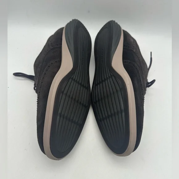 BRAND NEW Cole Haan Grand Evolution Brown Wingtip Oxford Suede C27394 Size 9.5 M - Picture 6 of 8